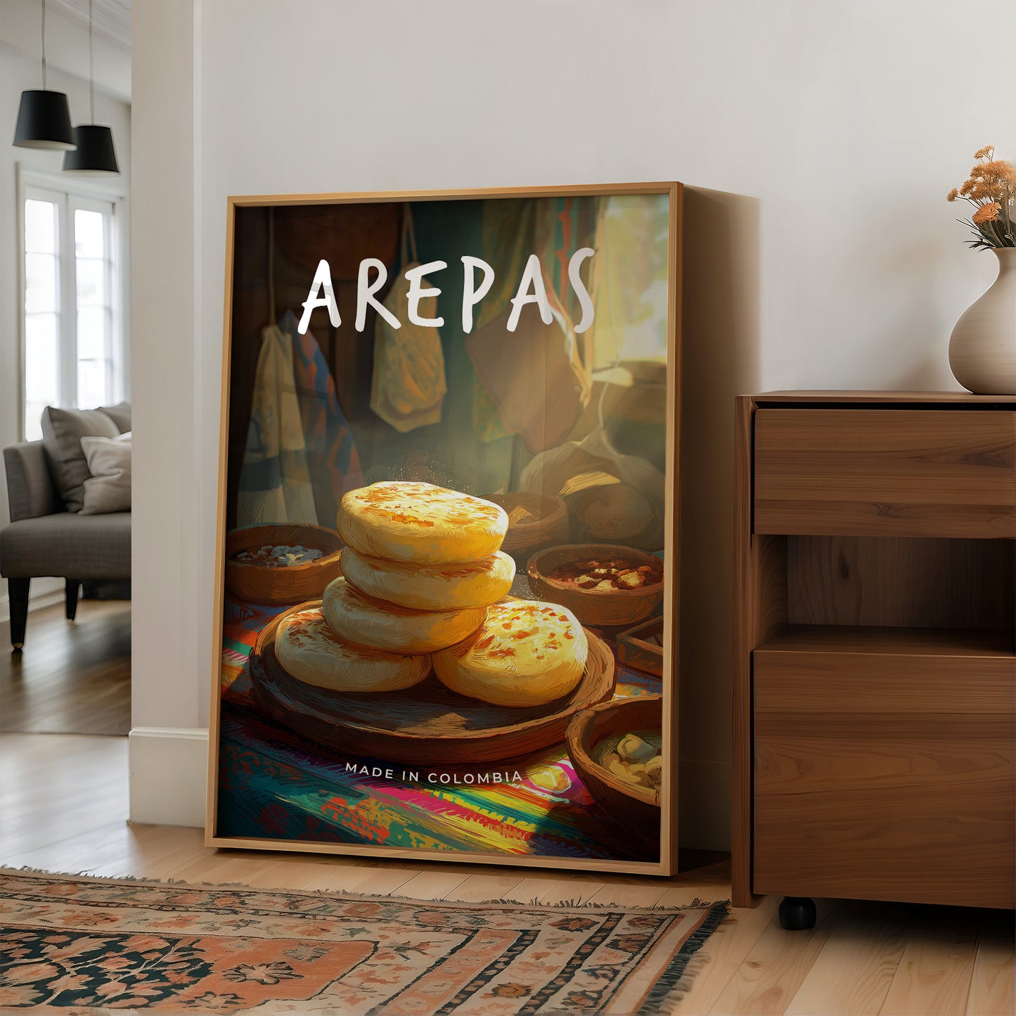 Golden Arepas In Morning Sunlight