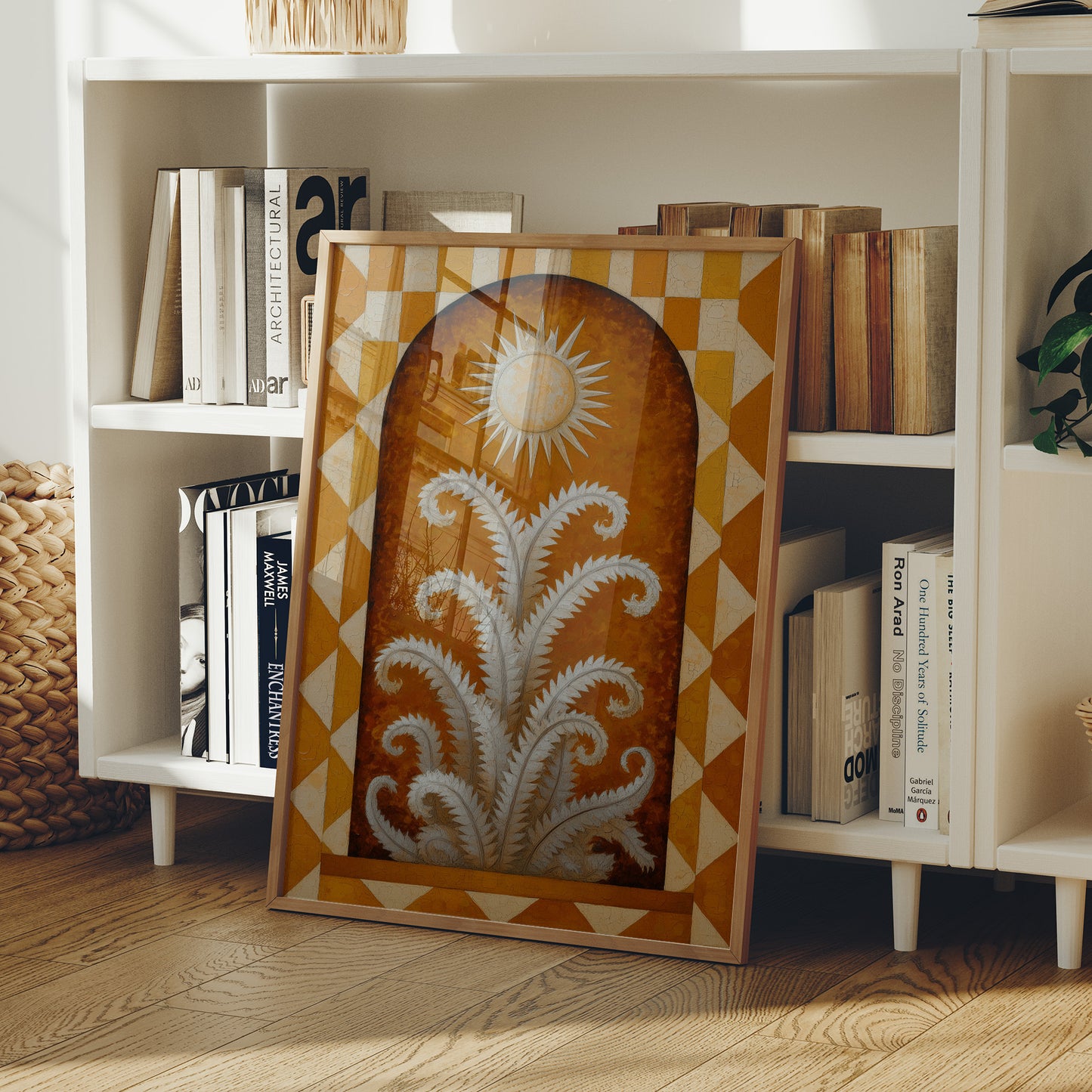 Silver Ferns Dance Under Golden Sun