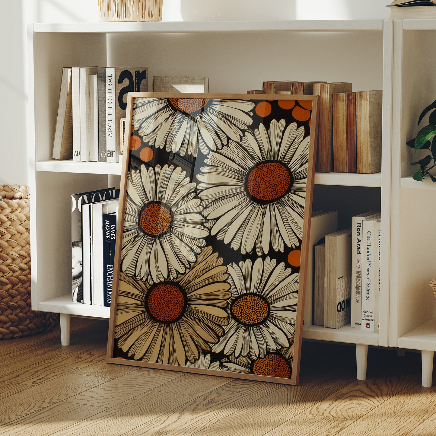 Daisies Dance In Copper Light