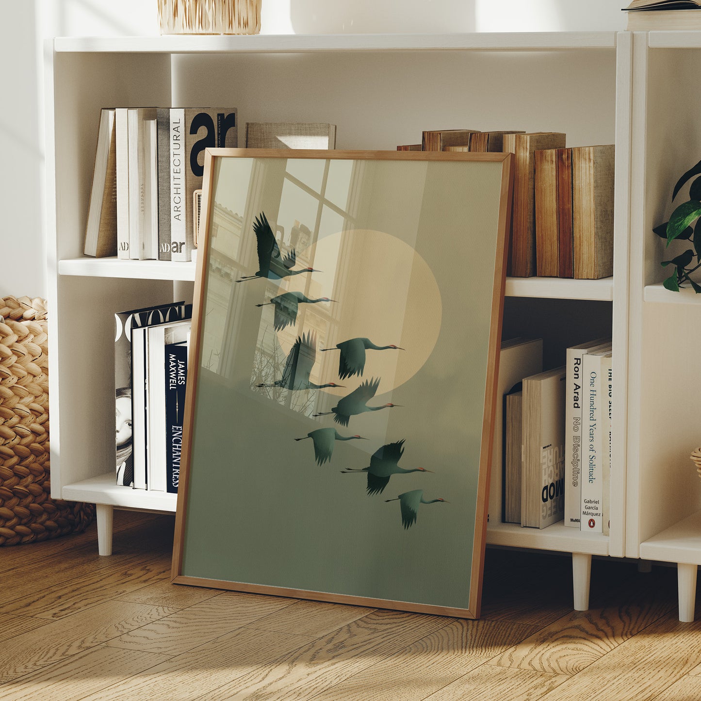 Cranes Dance Across Golden Dawn