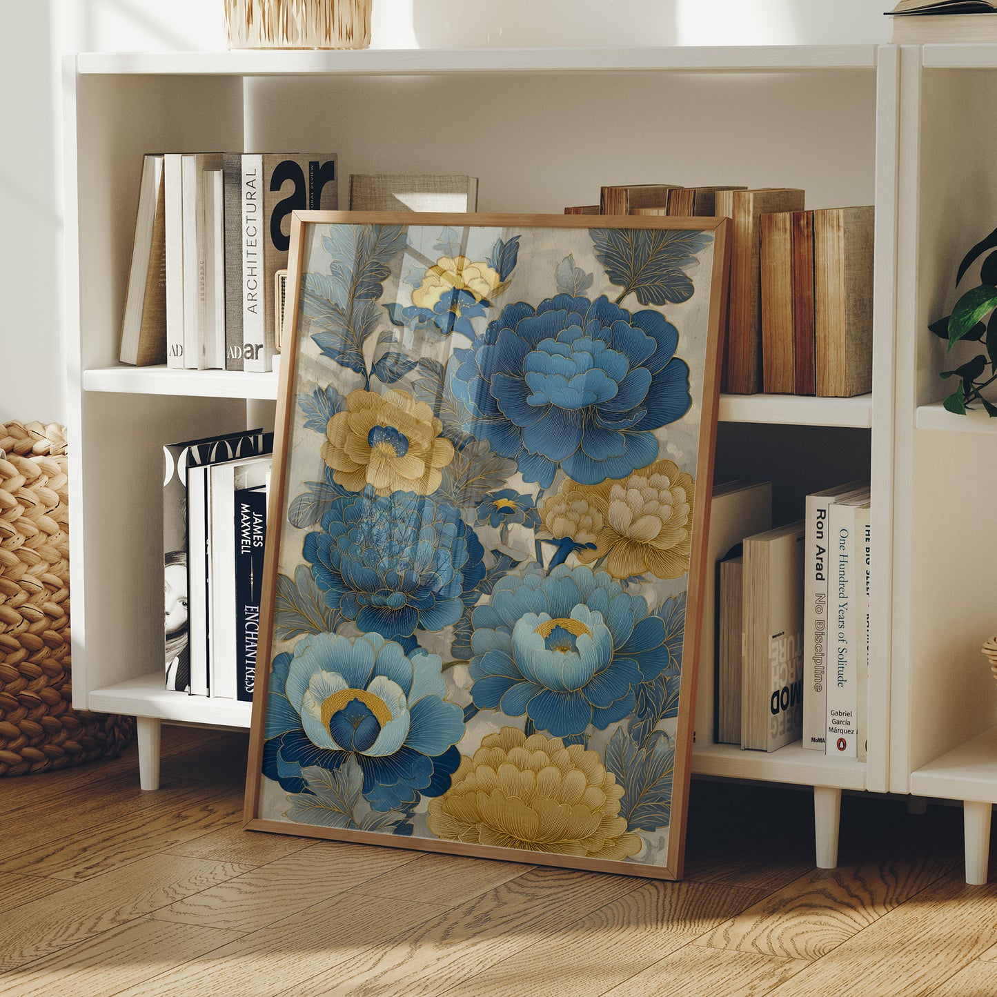 Blue Peonies Paint Golden Afternoons