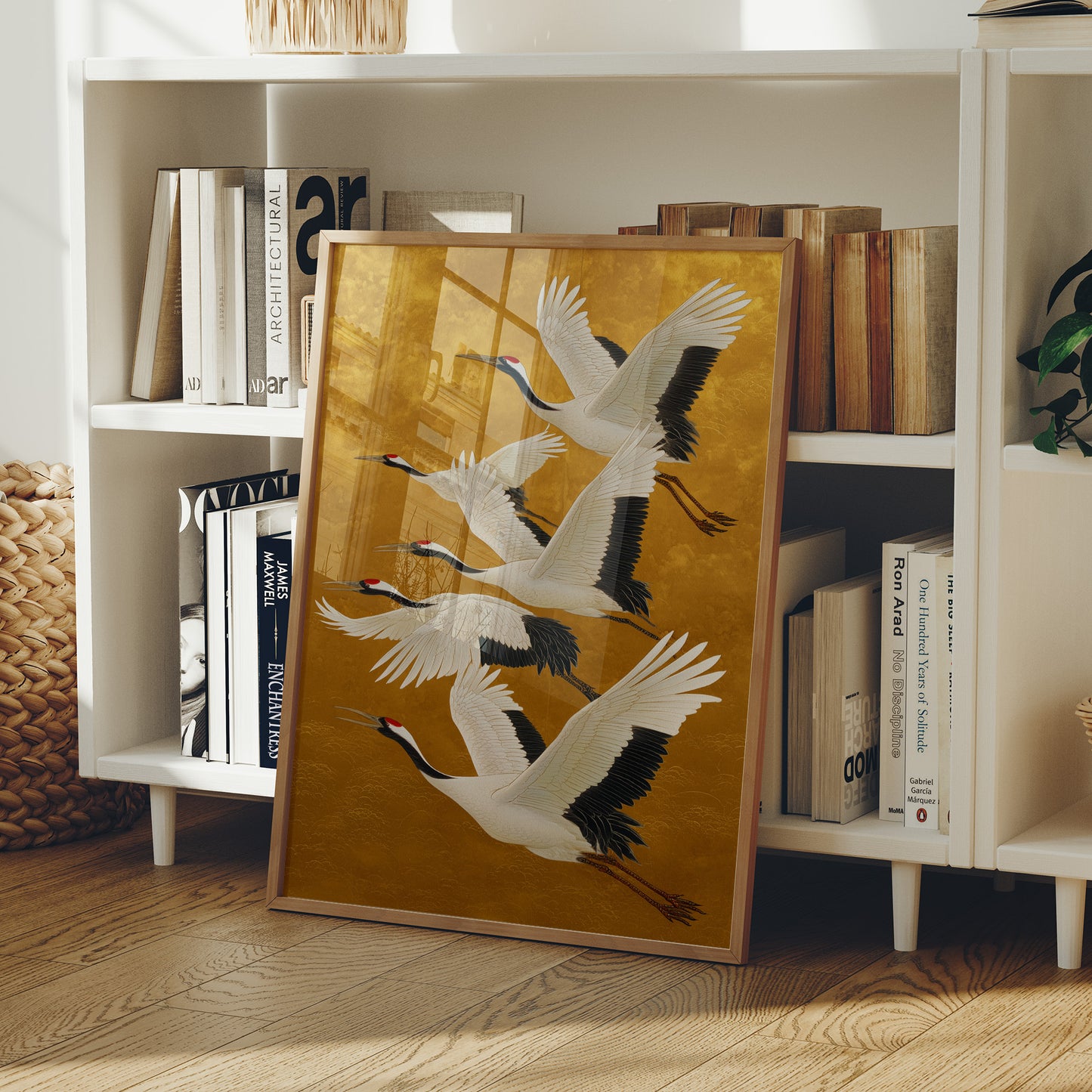 Cranes Dance In Golden Morning