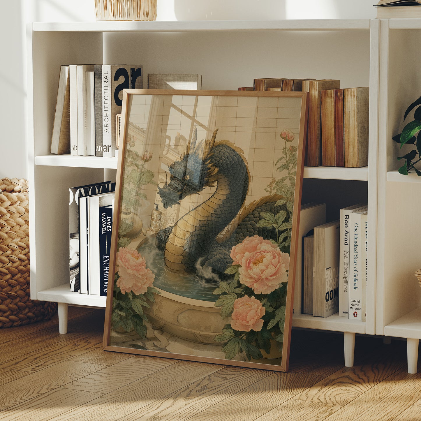 Dragon Tales Among Peony Clouds