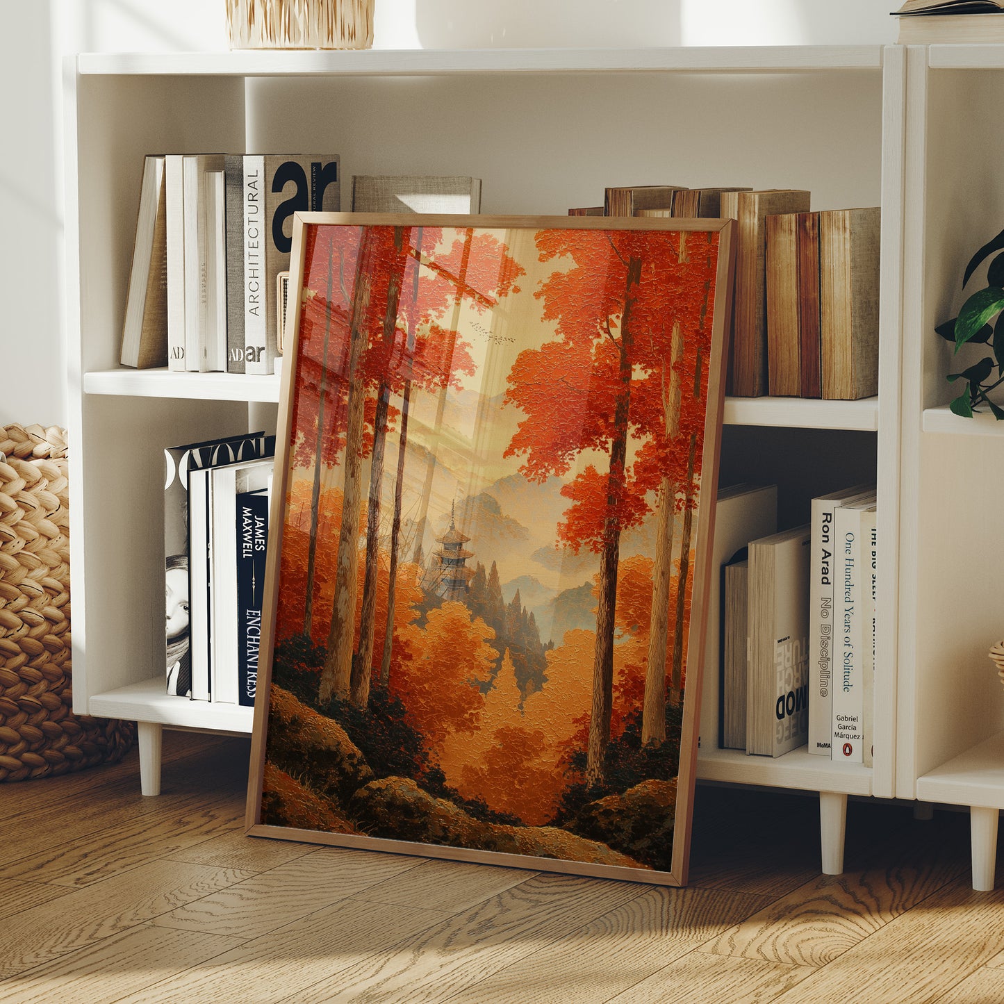 Maple Forest Guards Ancient Temple