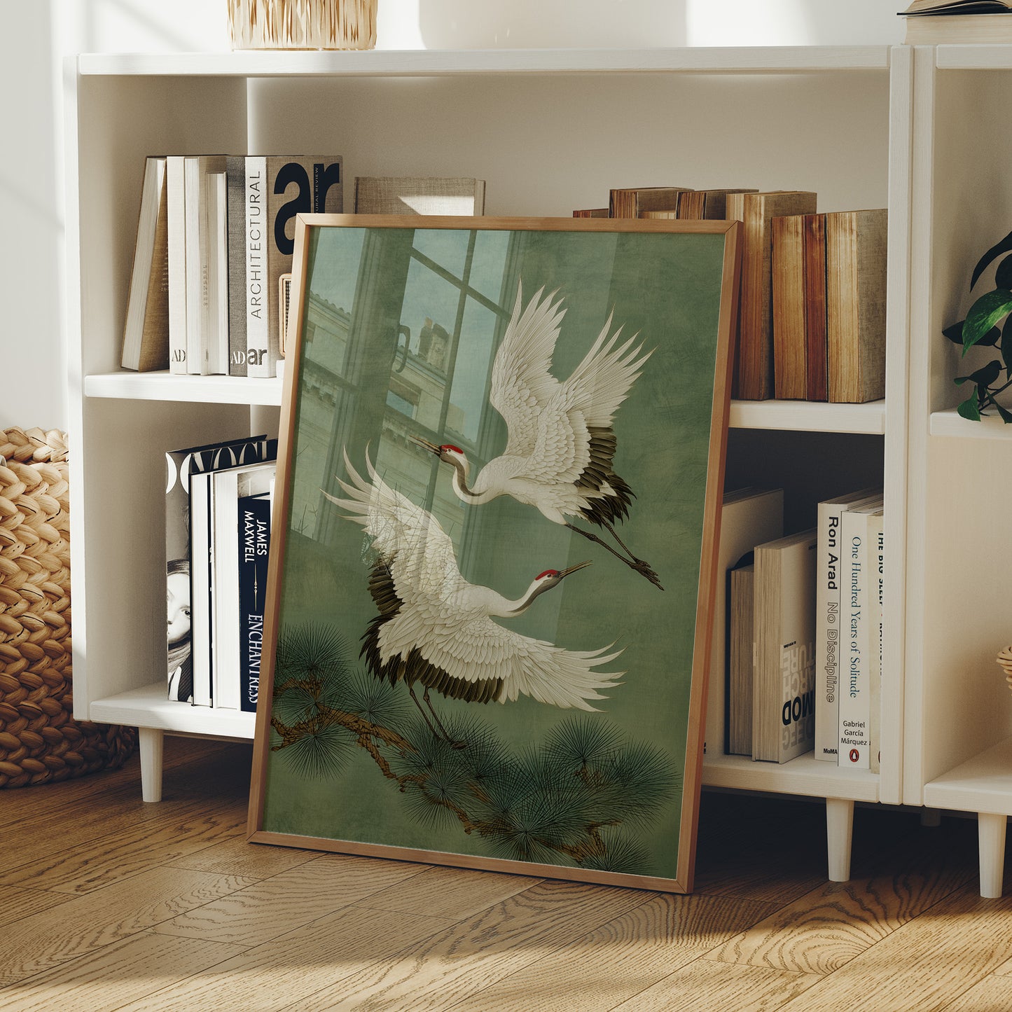 Cranes Dance Among Pine Needles