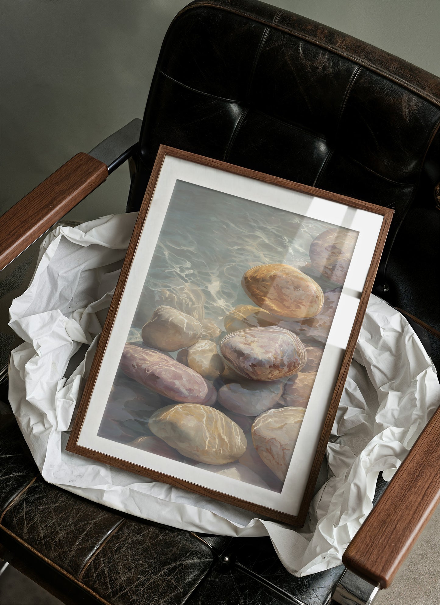 River Stones Catch Morning's First Light