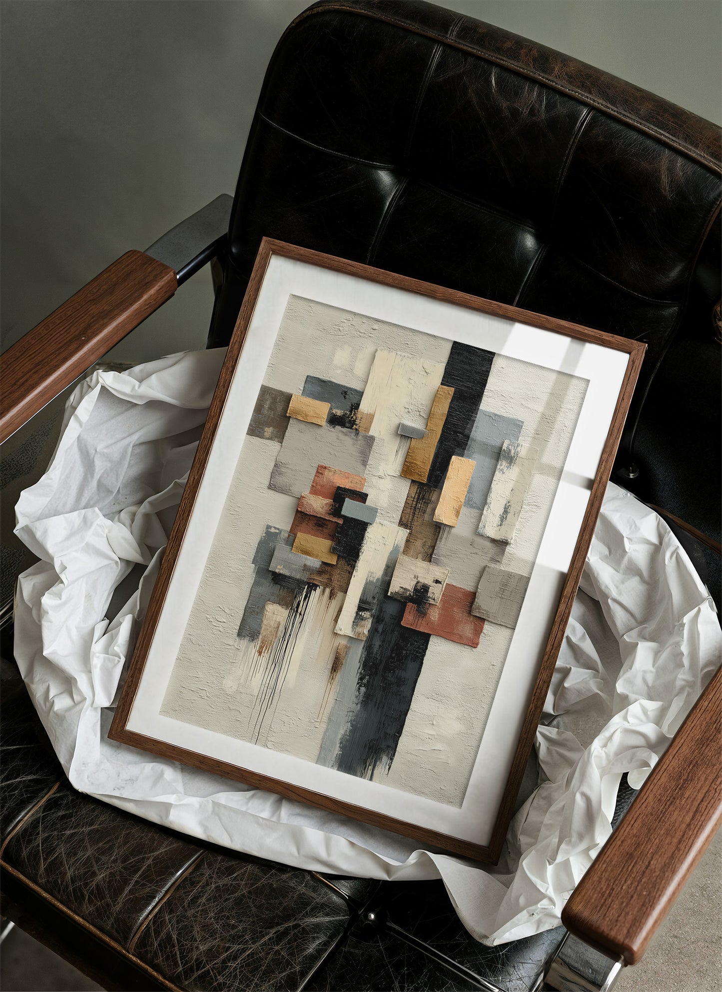 Sunlit Corner Bar Meets Abstract Dawn