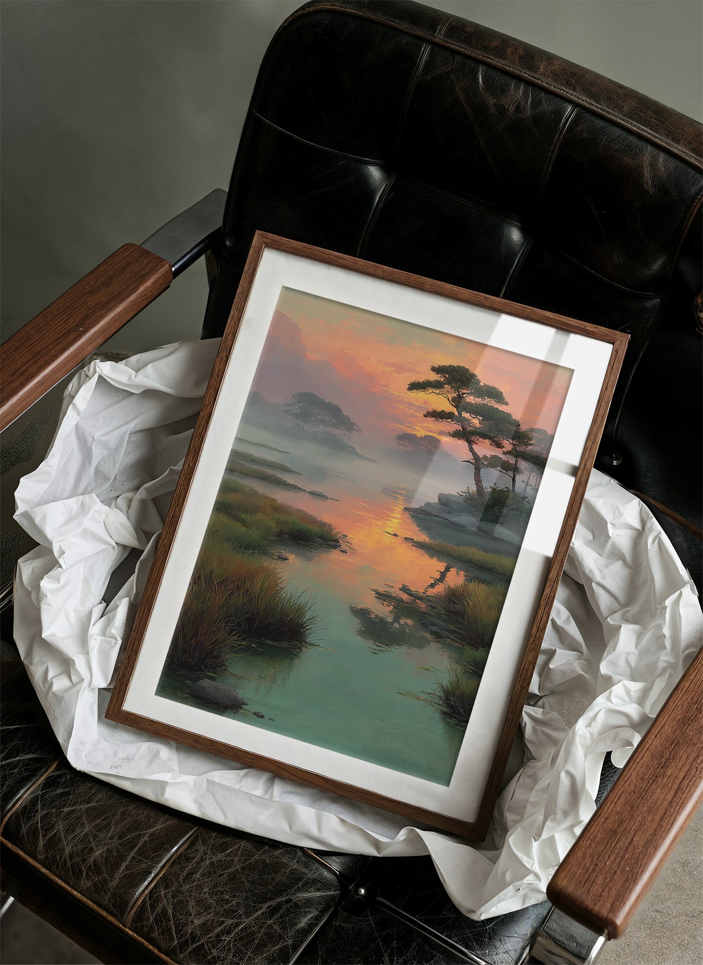 Sunset Lagoon Above Evening Spirits