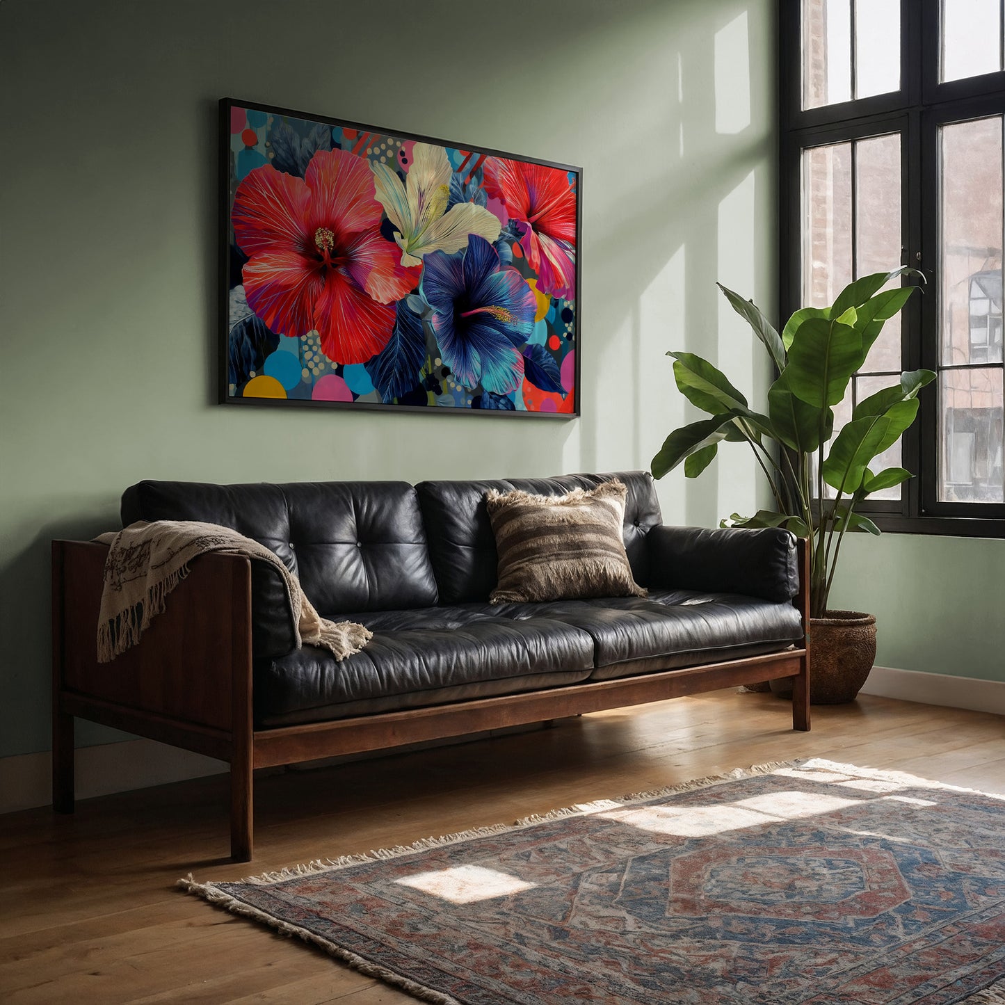 Tropical Blooms Catch Morning Light