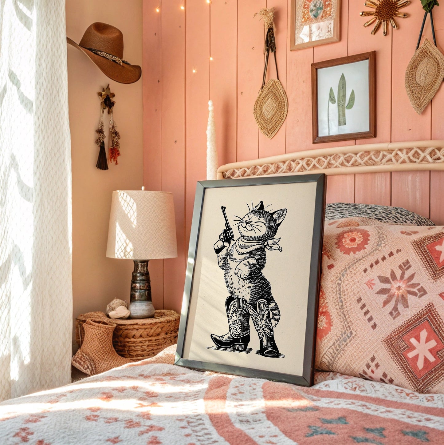 Feline Outlaw Draws At Dawn