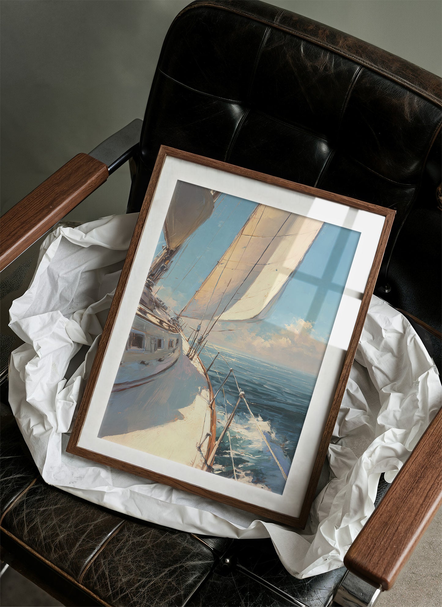 Sails Catch Morning's Azure Promise