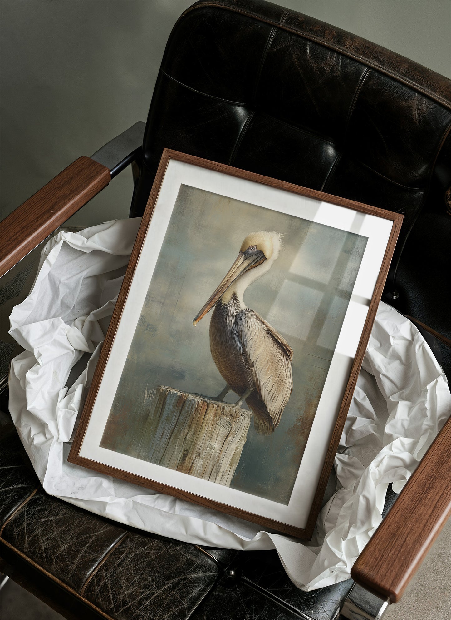 Coastal Watcher On Weathered Perch