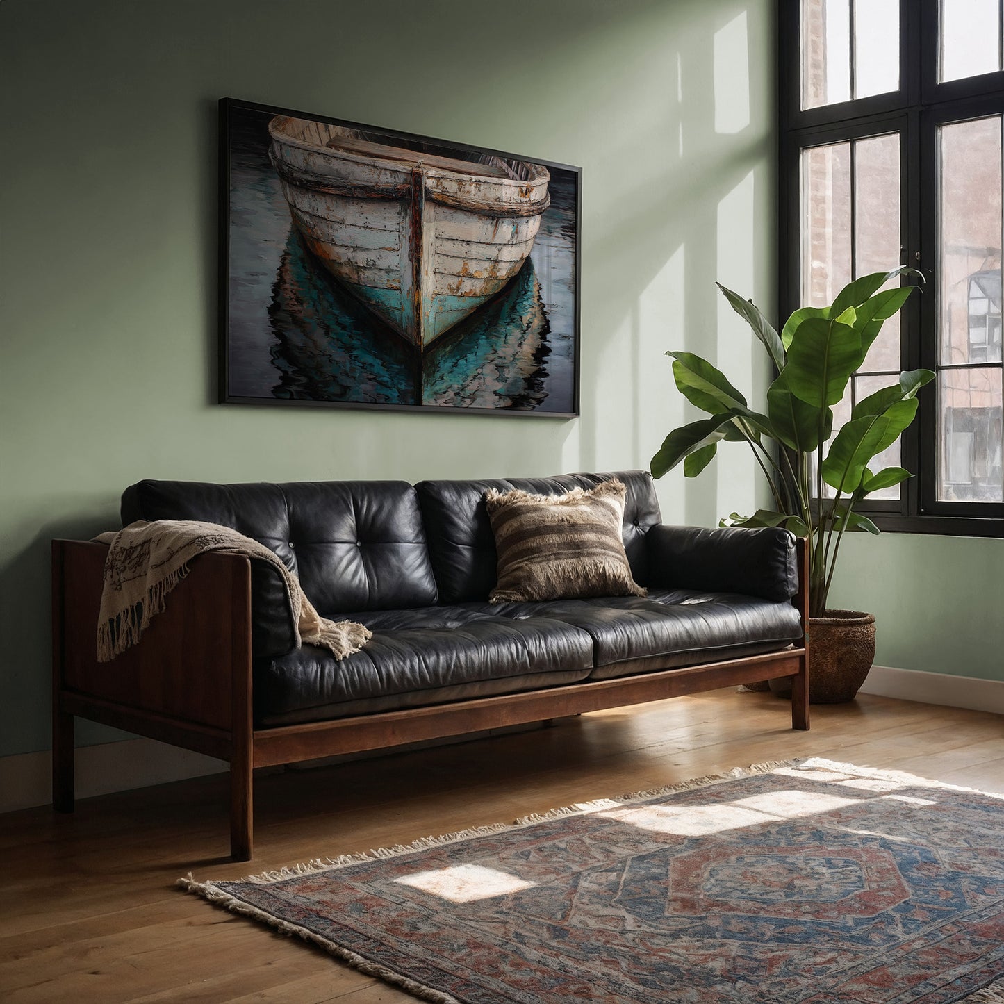 Weathered Hull Rests In Stillness