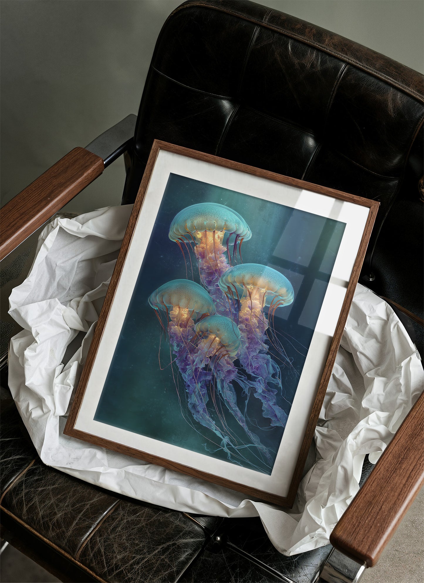 Ocean Ballet In Teal Depths