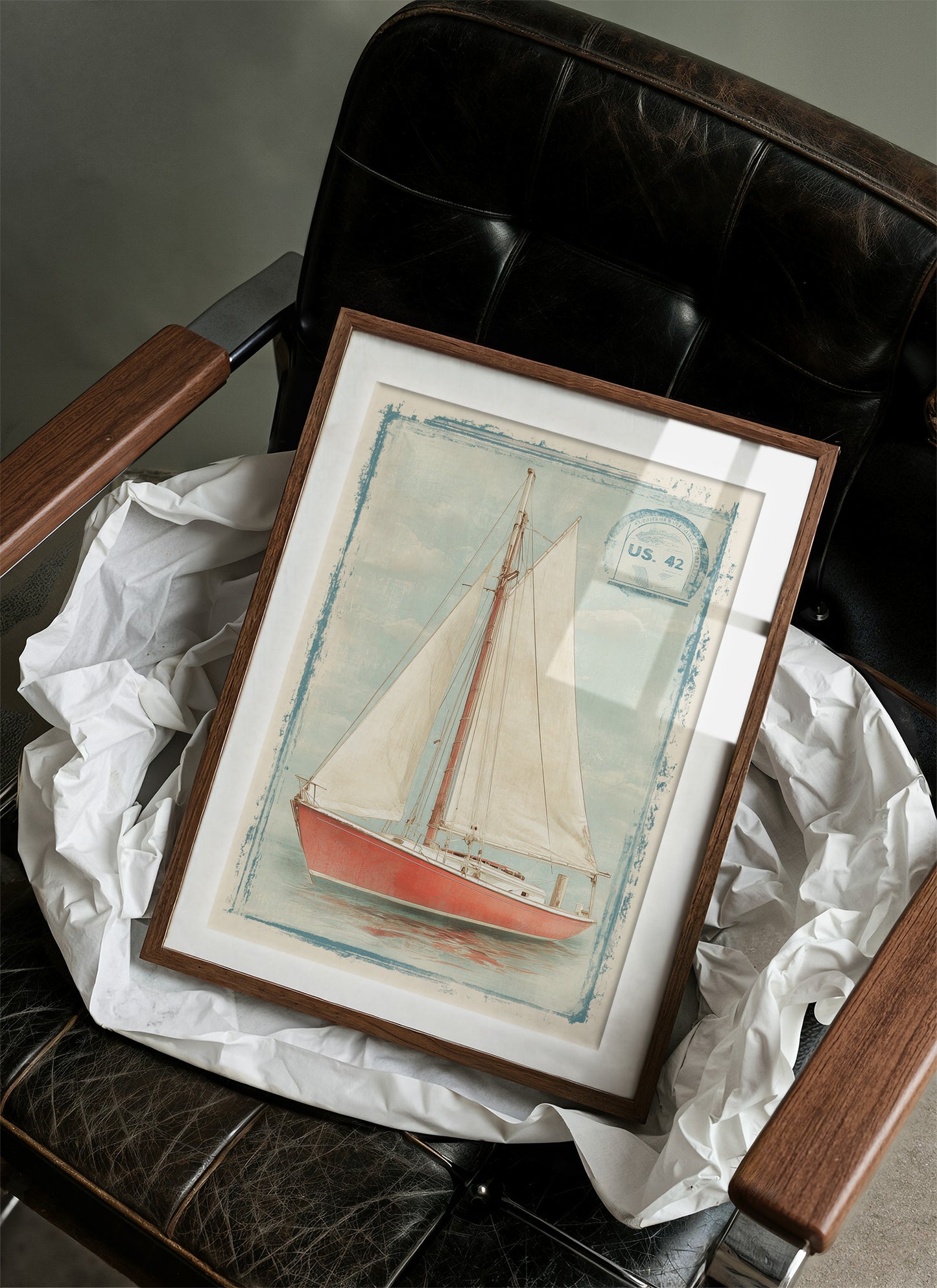 Coral Sails Await Morning Tide
