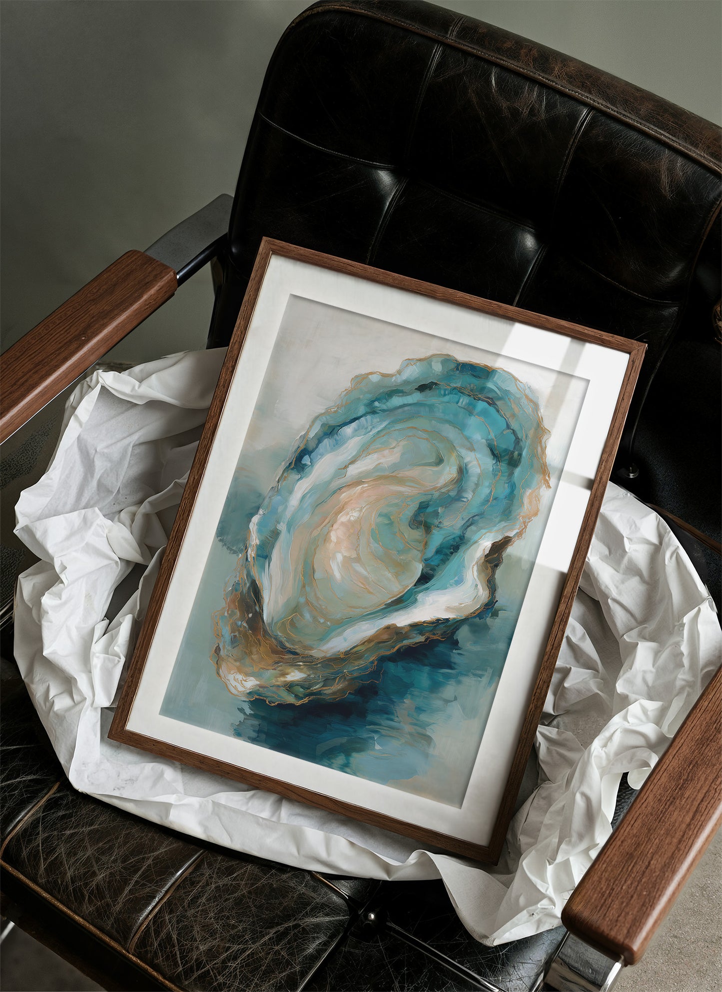 Tidal Memories In Aqua Gold