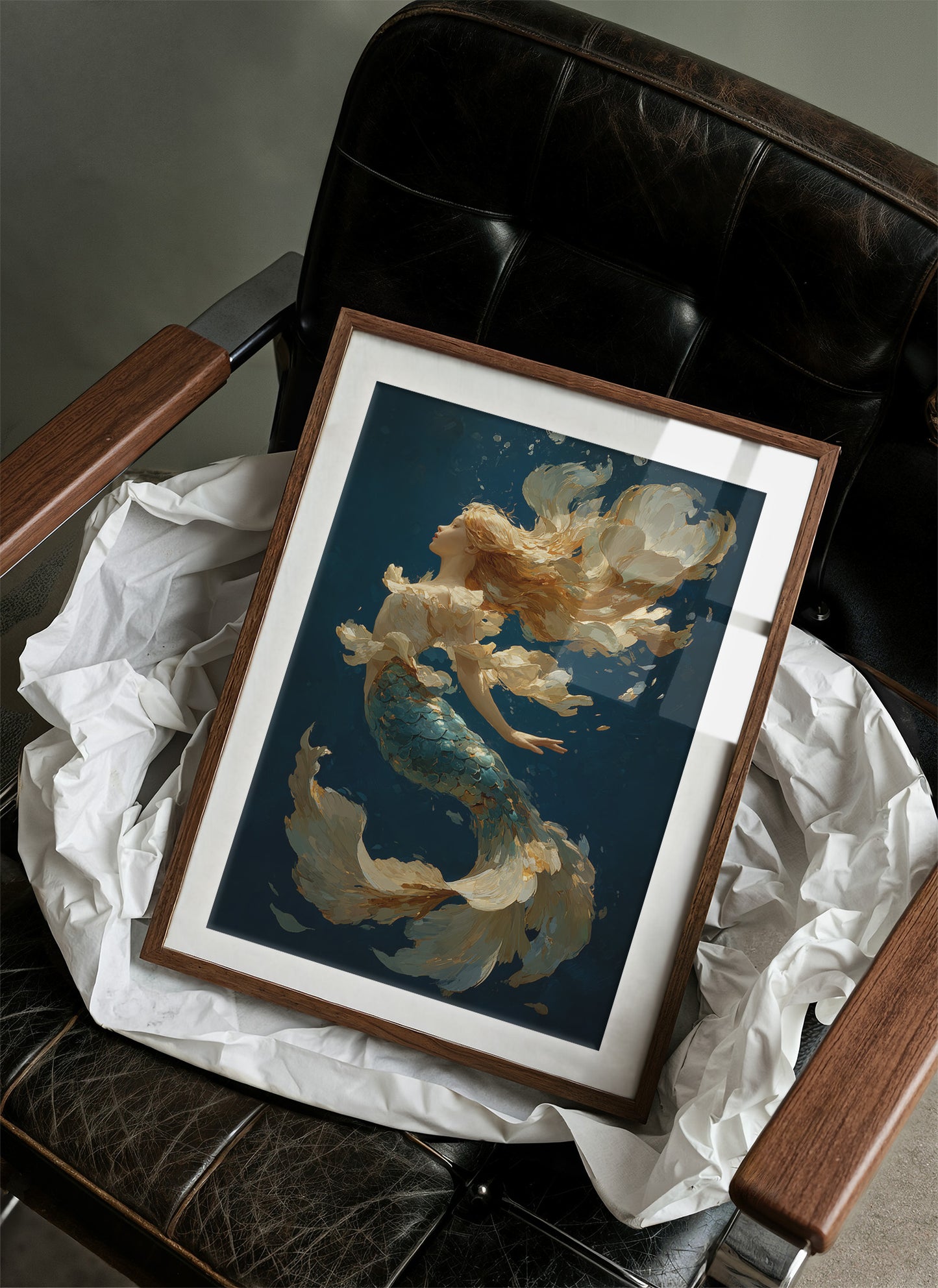 Seafoam Dances Through Teal Depths