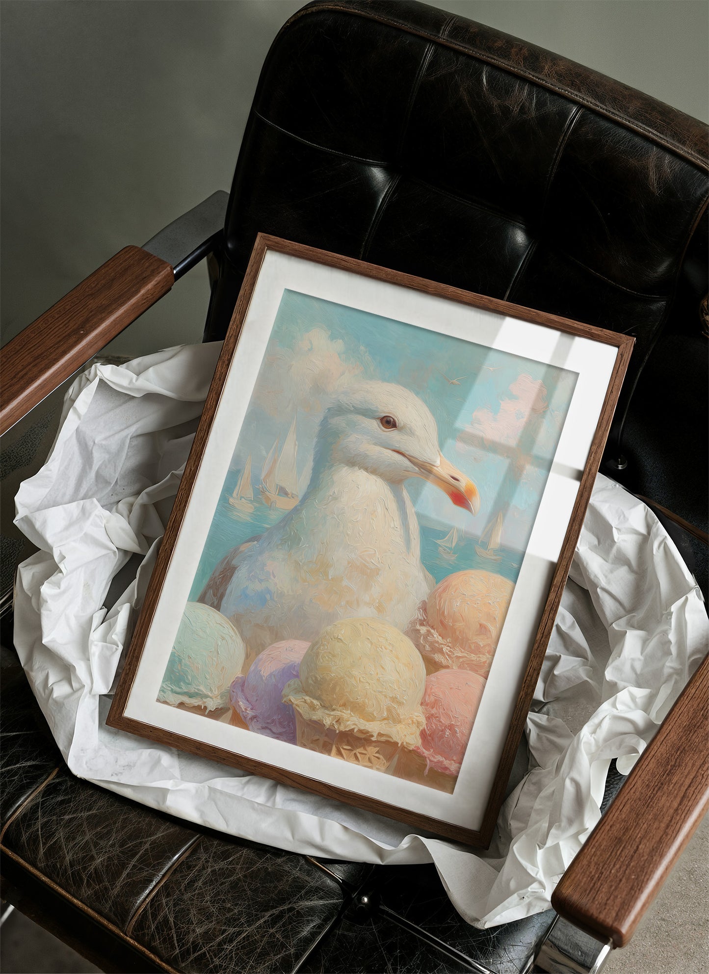 Coastal Gull Awaits Ocean Voyage