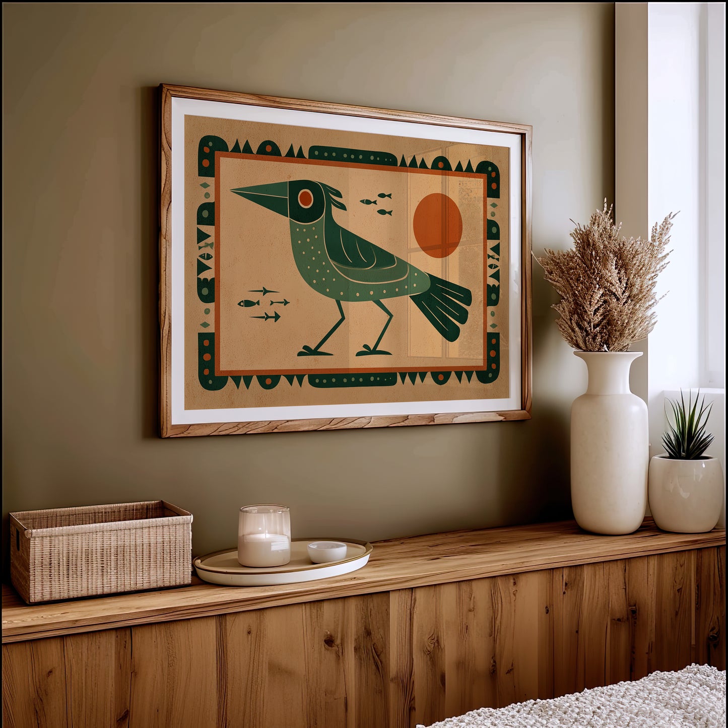 Emerald Watcher Guards Ancient Waters