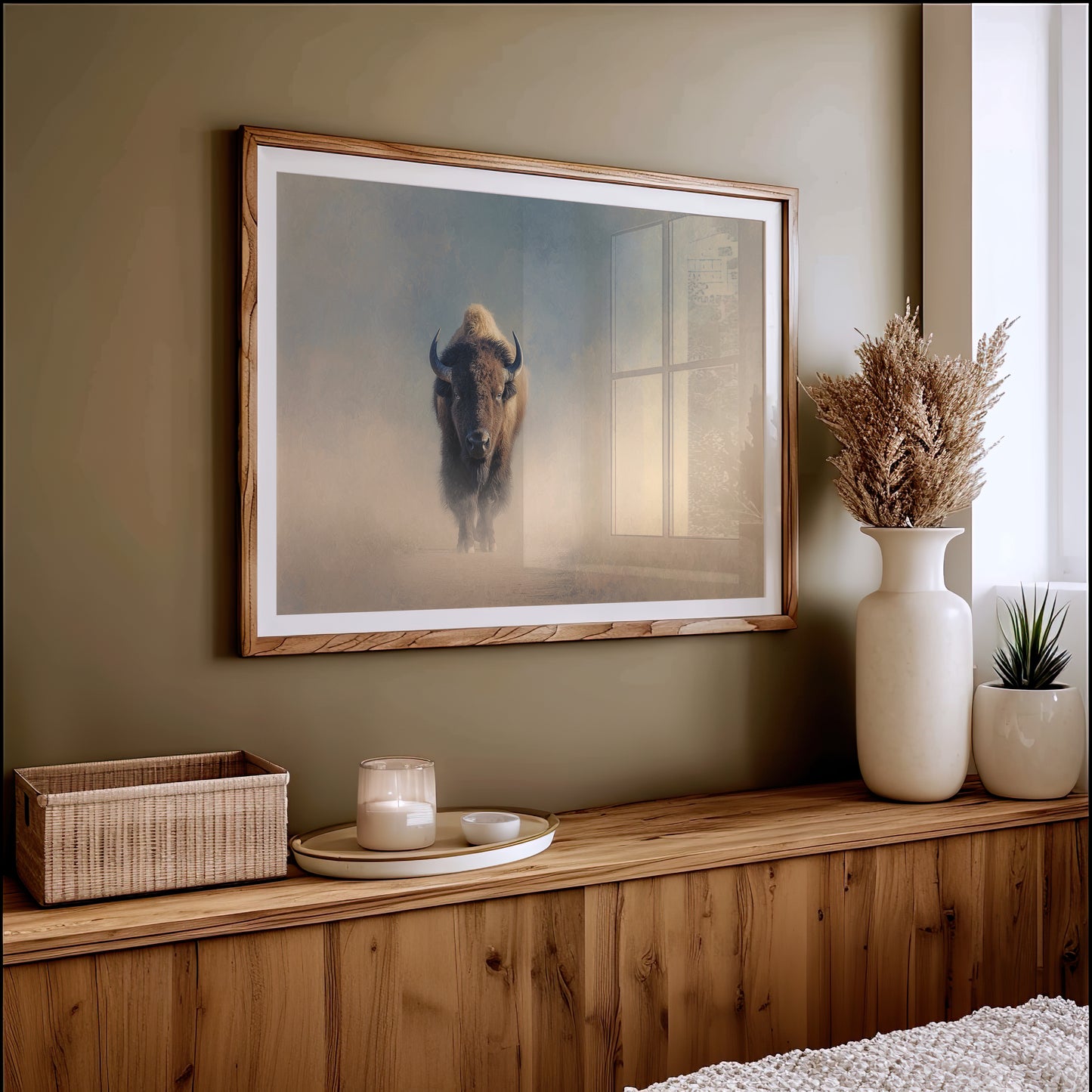 Prairie Ghost Emerges From Mist