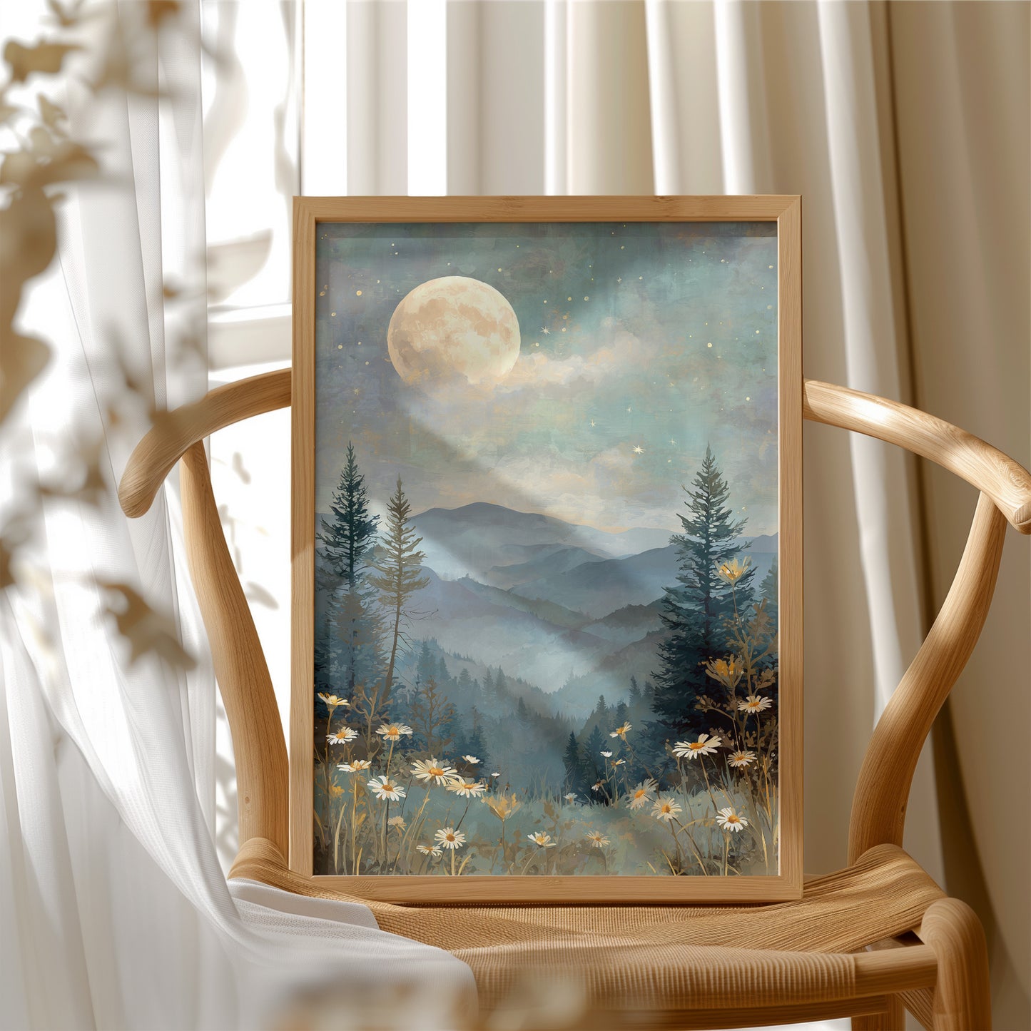 Celestial Lullaby Over Misty Valleys
