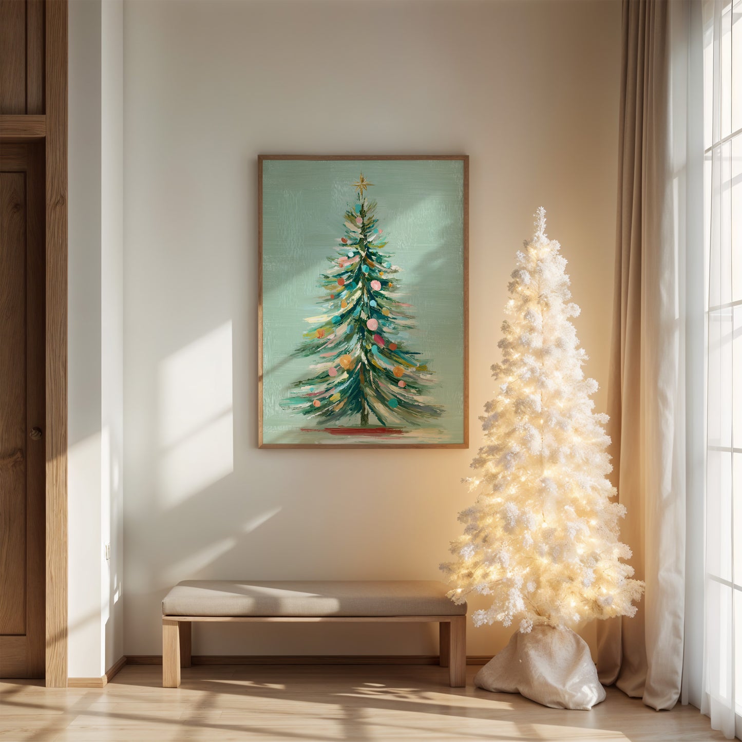 Pastel Evergreen: A Holiday Symphony