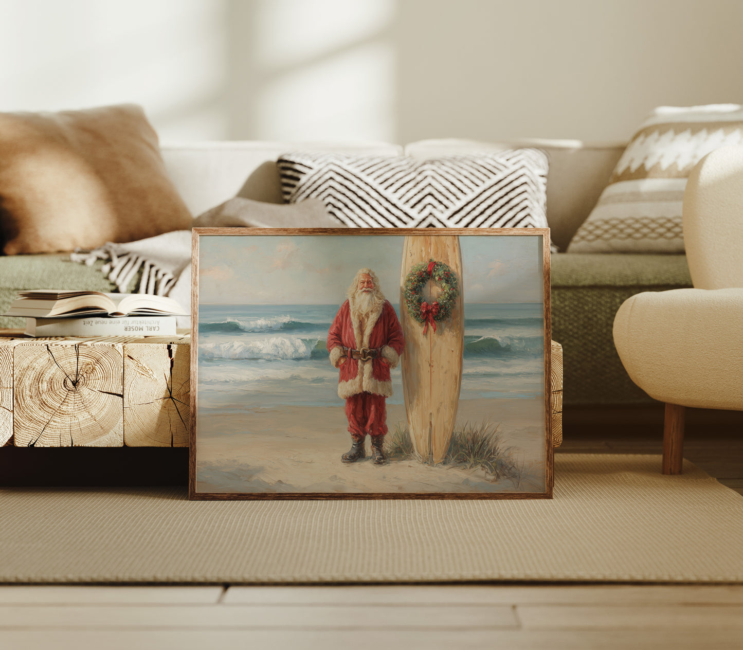 Holiday Tides: Santa's Coastal Retreat