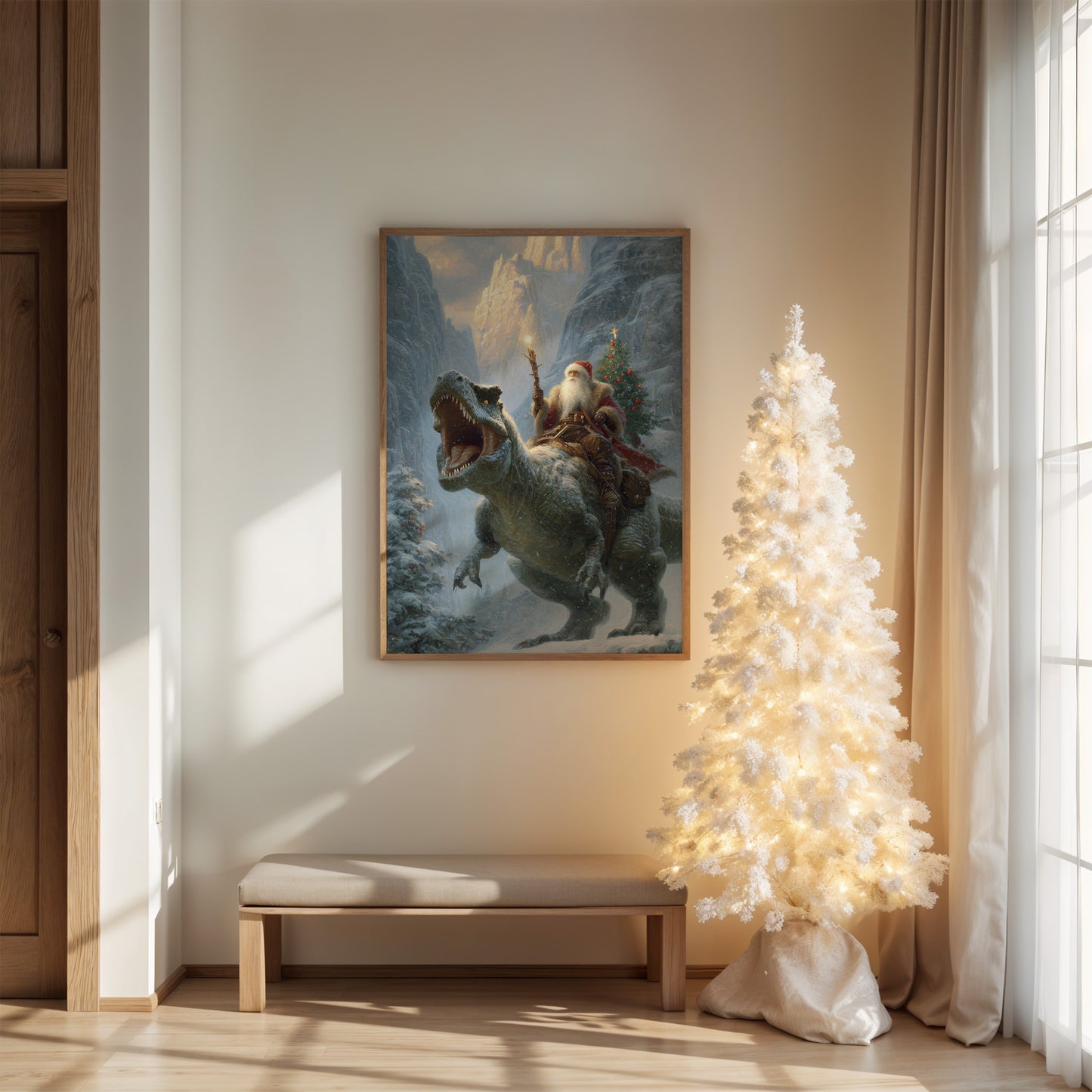 Prehistoric Sleigh: Holiday Delivery Through Time
