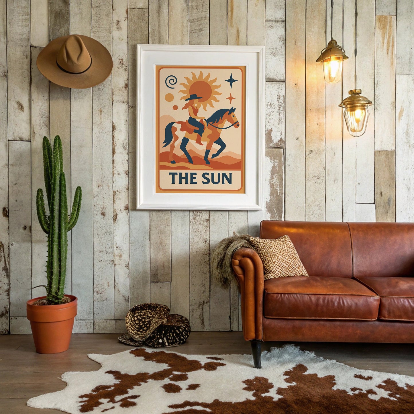 Desert Rider Under Cosmic Light