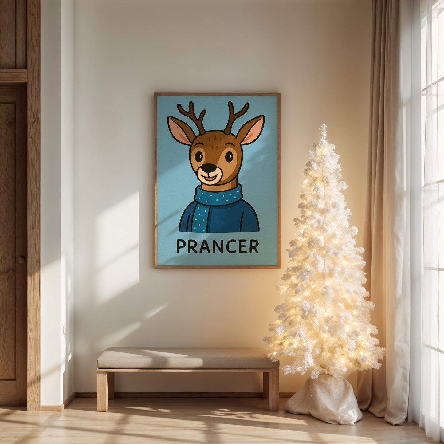Reindeer Wears Winter's Joy