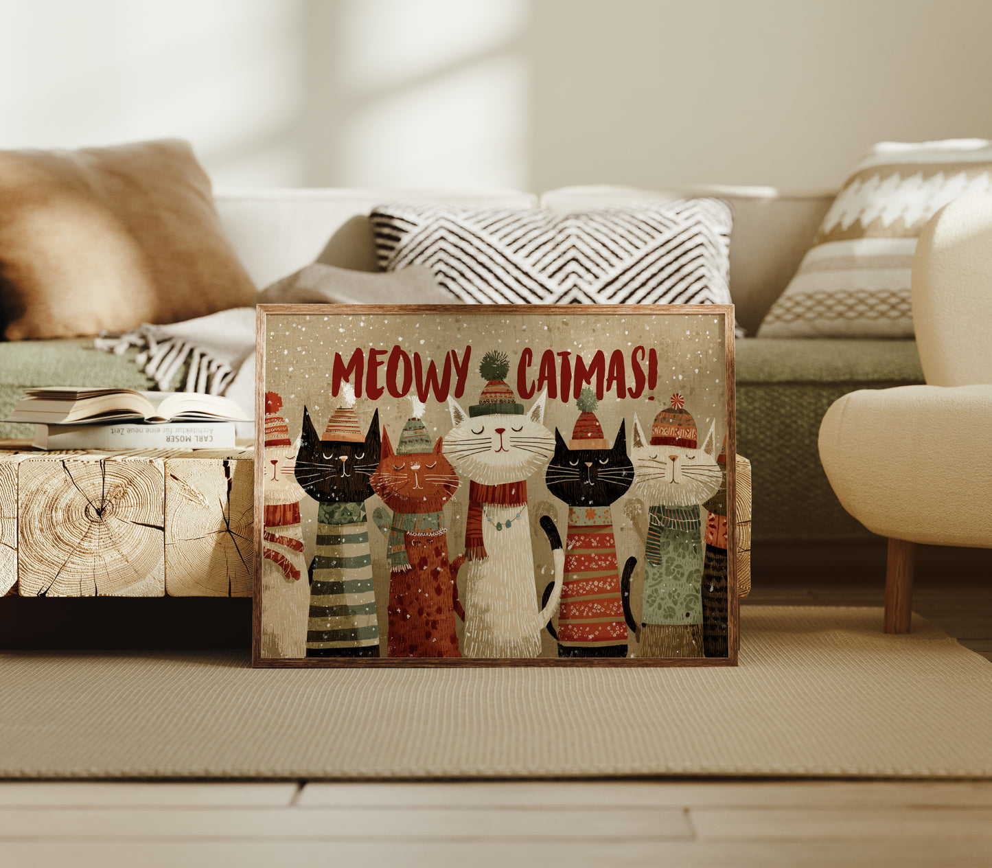 Feline Choir Sings Winter Joy