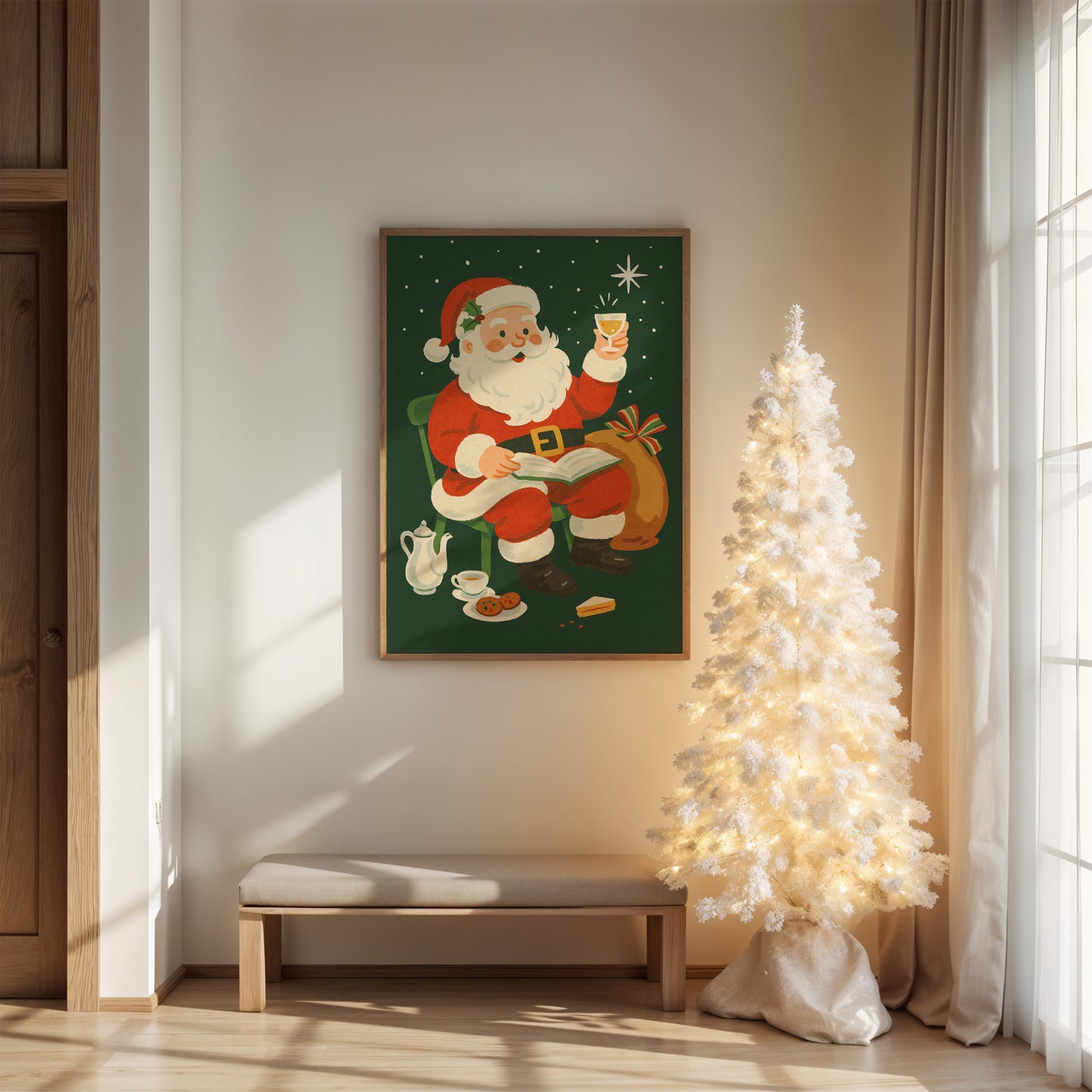 Jolly Old Saint Takes Pause