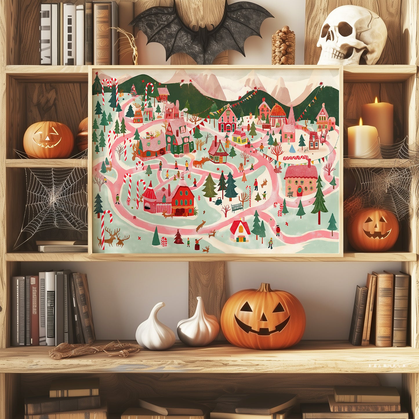 Festive Village Trails Wind Home