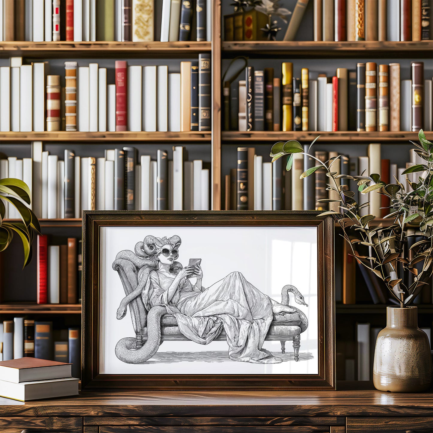 Modern Medusa's Digital Repose