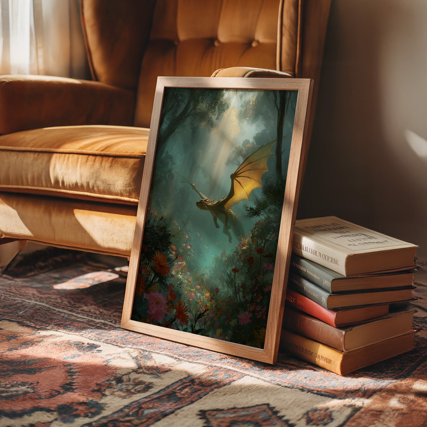 Golden Wings Through Misty Realms