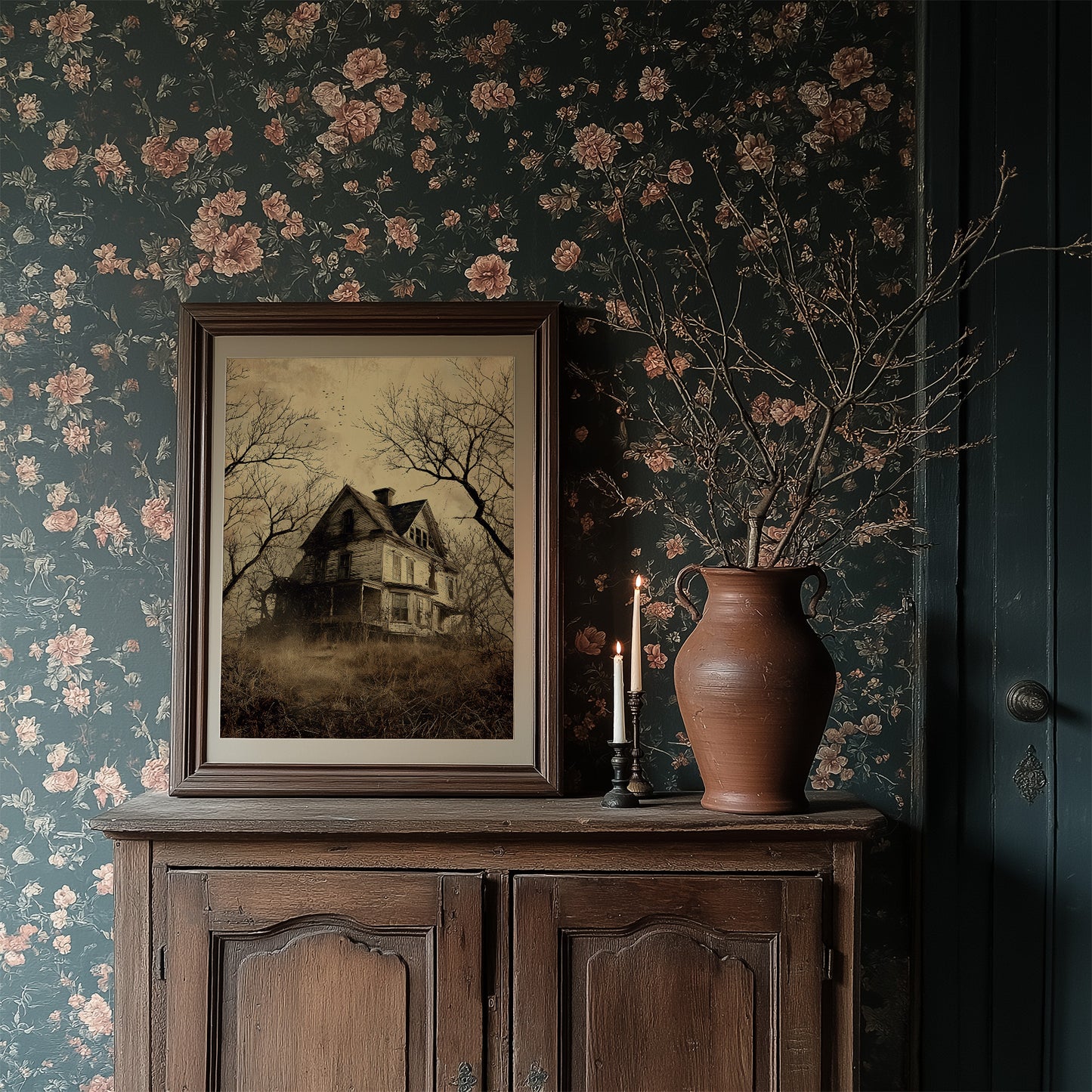 Forgotten Home Among Bare Branches