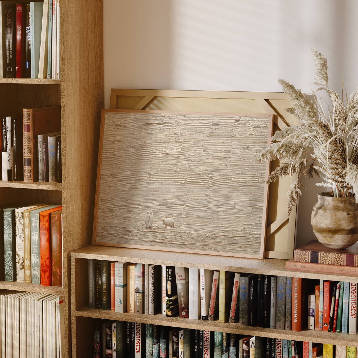 Tiny Figures Across Textured Plains