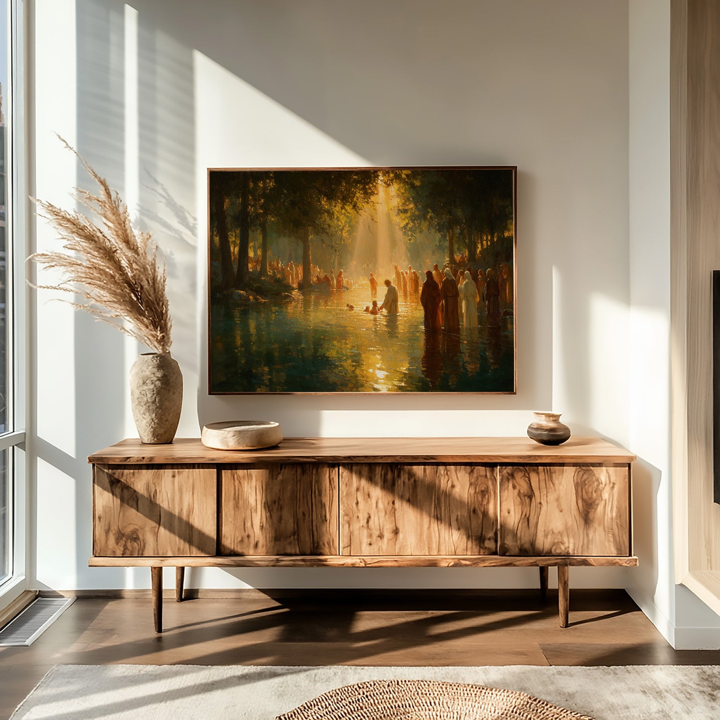 Sacred Waters Bathe Golden Light