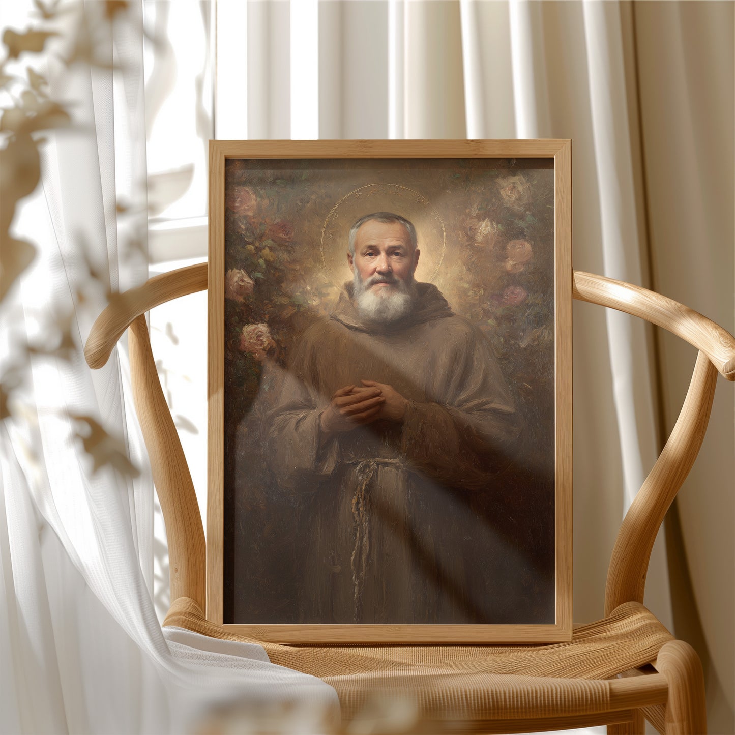 Sacred Art On Rustic Table