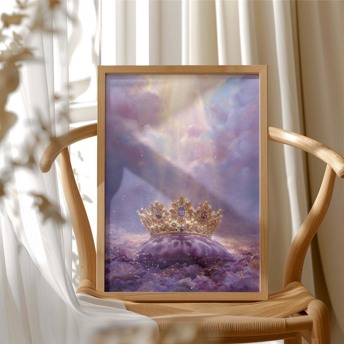 Heavenly Crown Amid Violet Skies