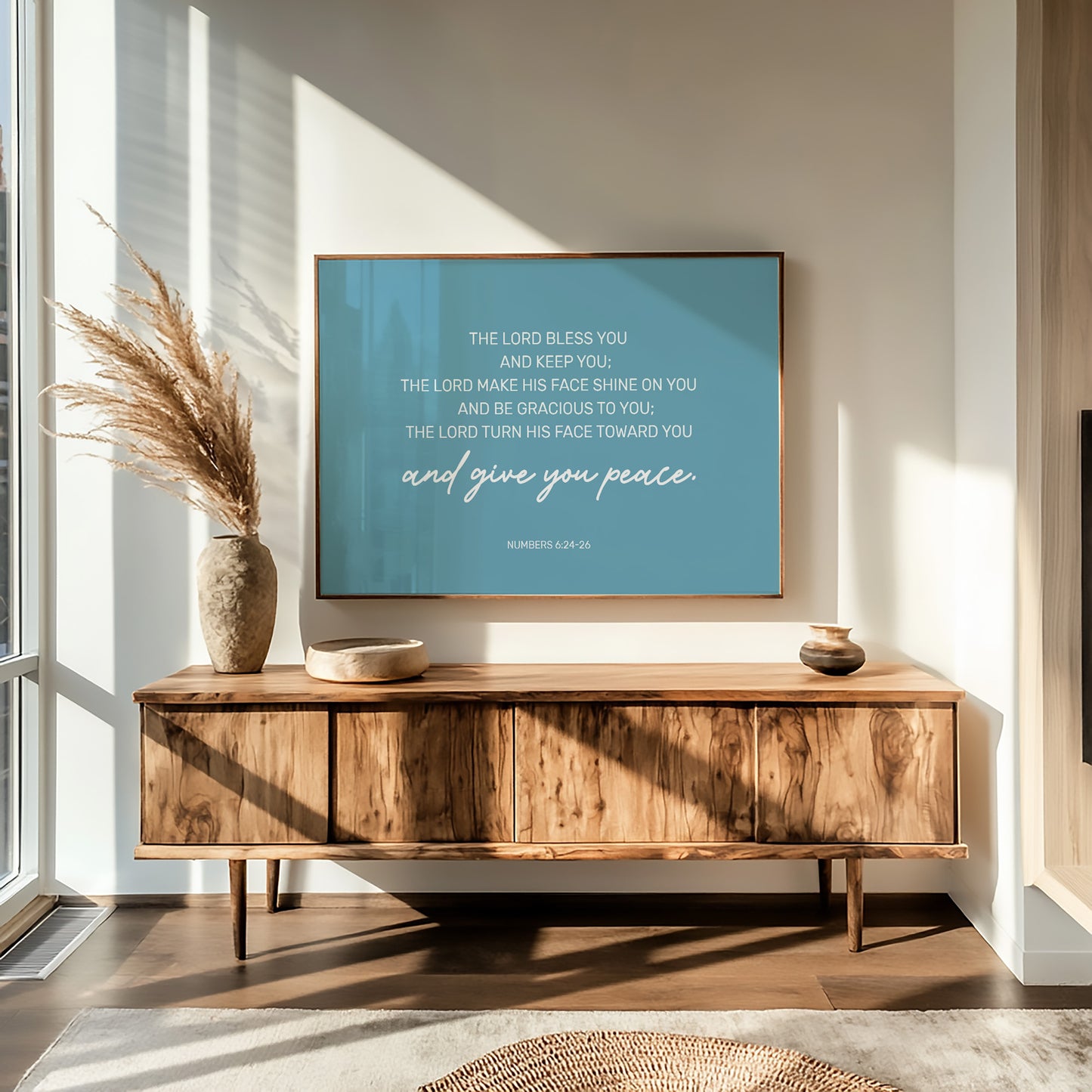 Ancient Blessing On Teal Waters