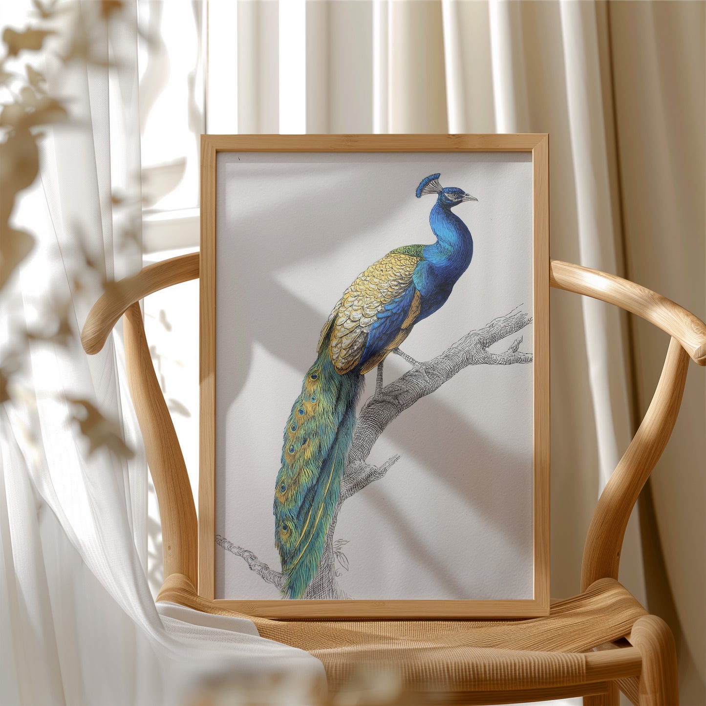 Sapphire Crown On Wooden Canvas