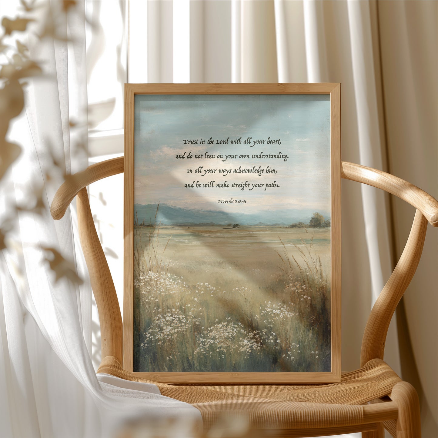 Coastal Wisdom On Wooden Table