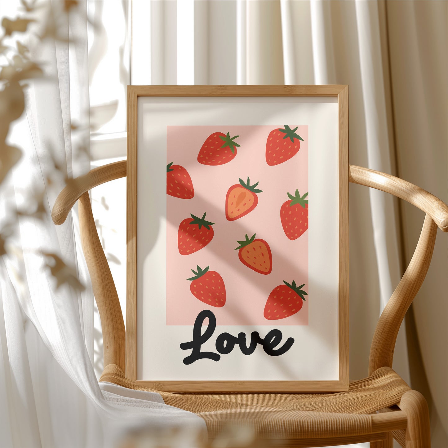 Sweet Summer On Pink Canvas