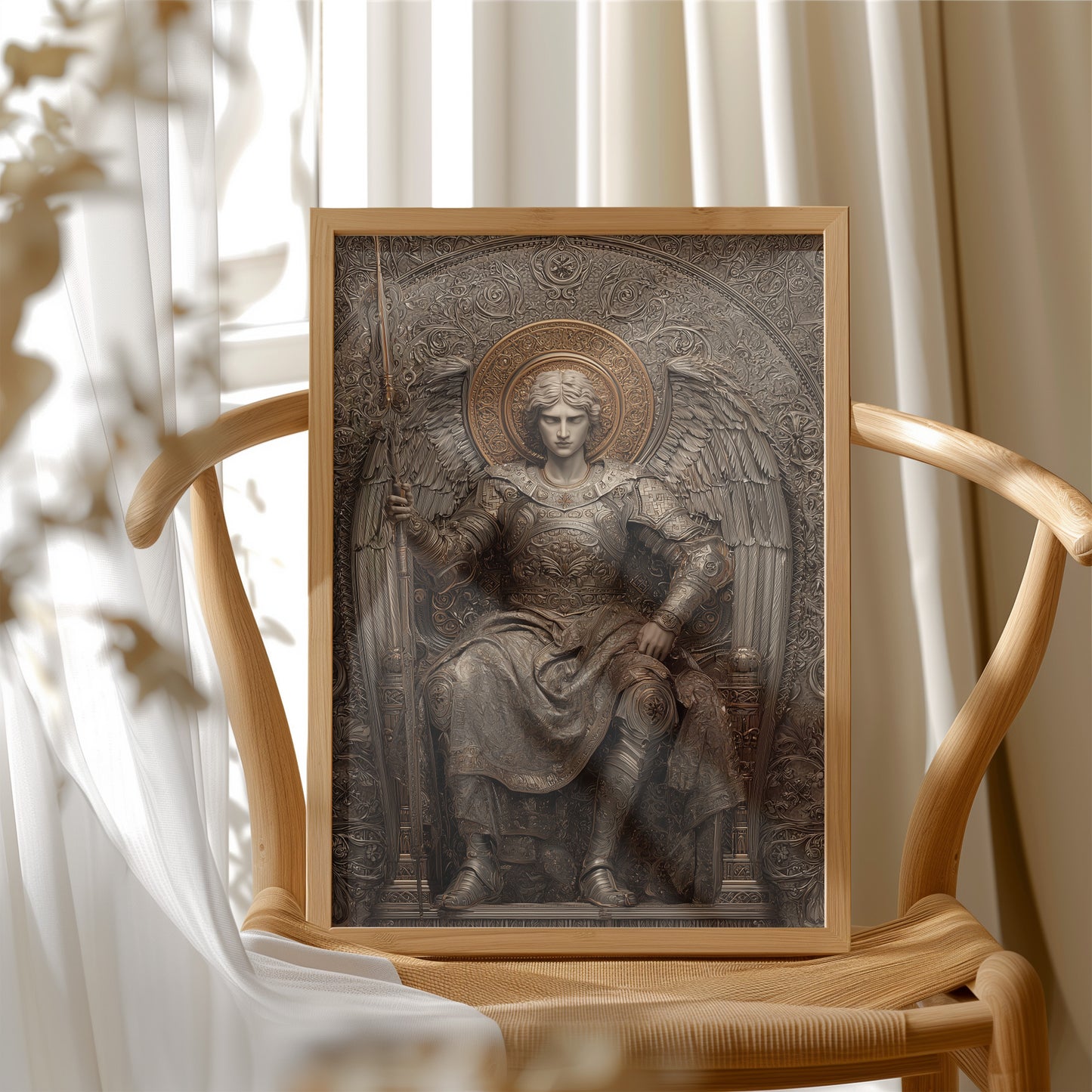 Celestial Guardian's Gilded Throne