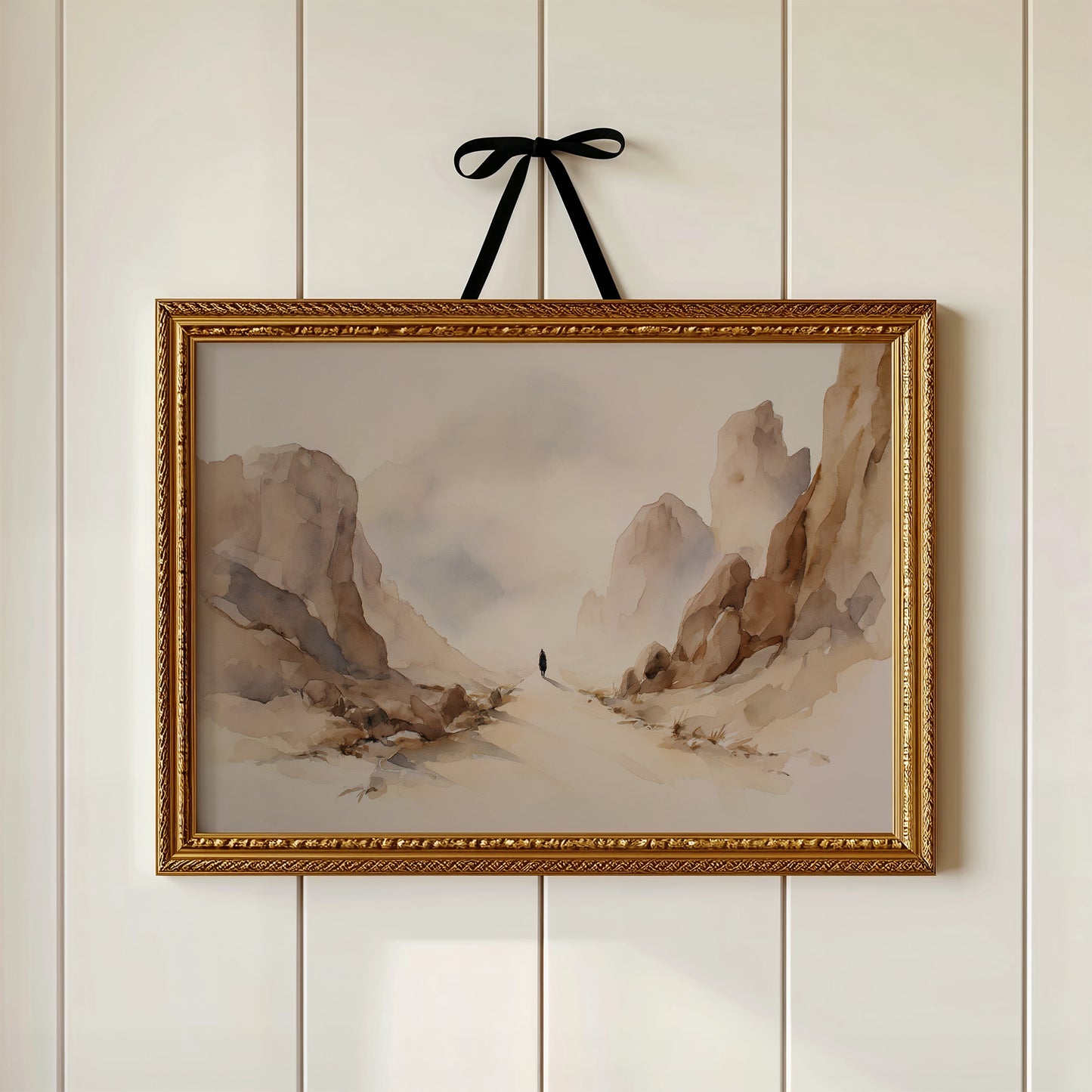 Silent Pilgrim Through Desert Canyons