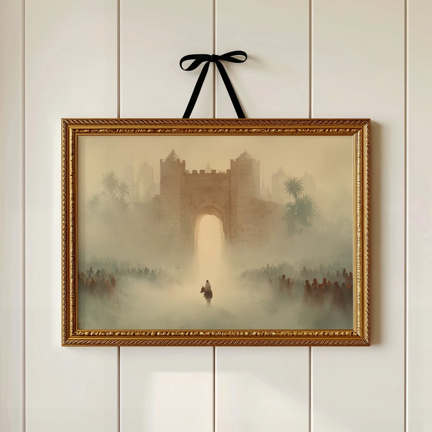 Ancient Gateway Beckons Through Desert Haze