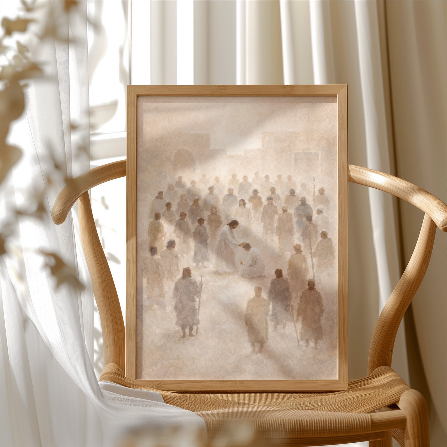 Ethereal Gathering in Luminous Mist