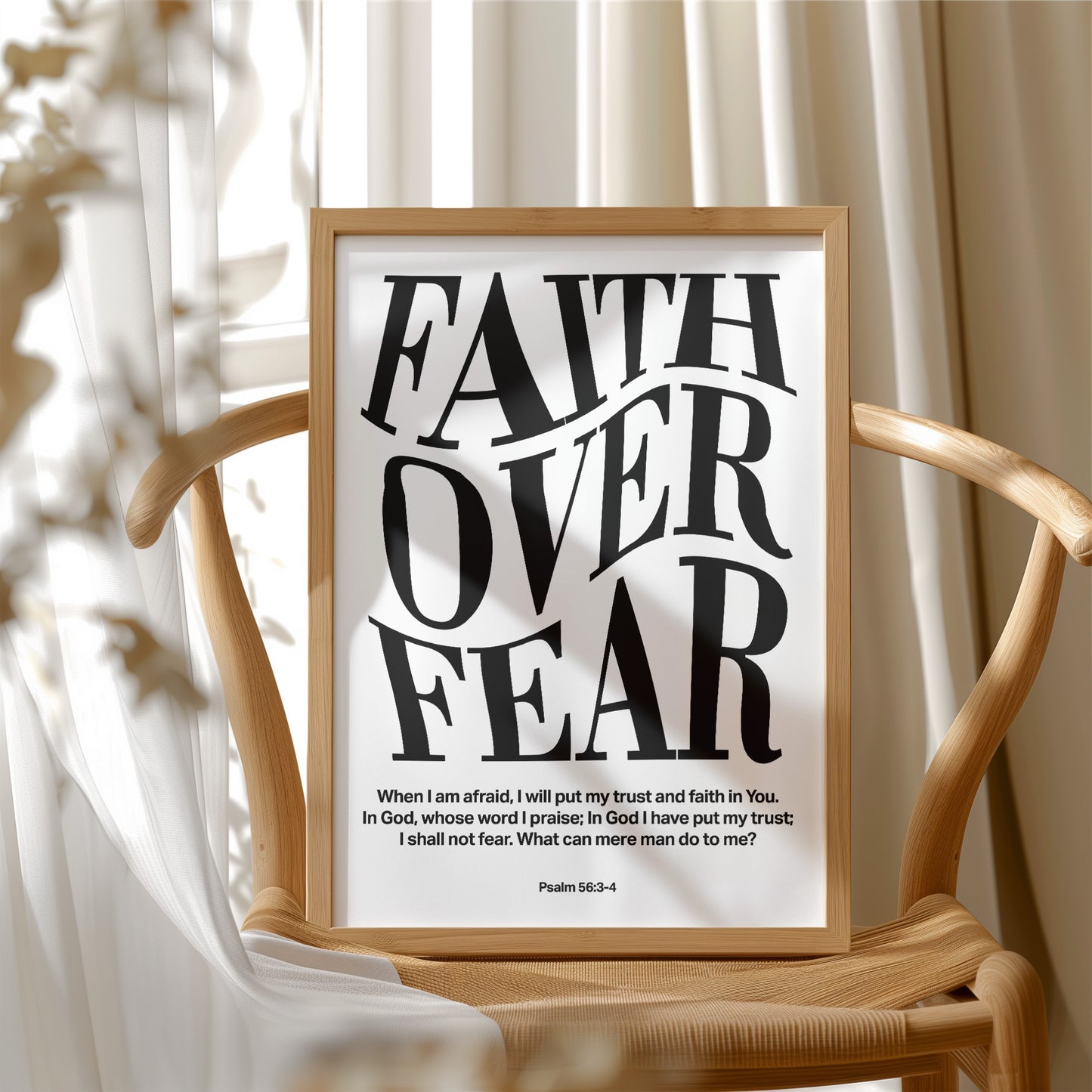 Typography Transcends Doubt Psalm 56:3-4