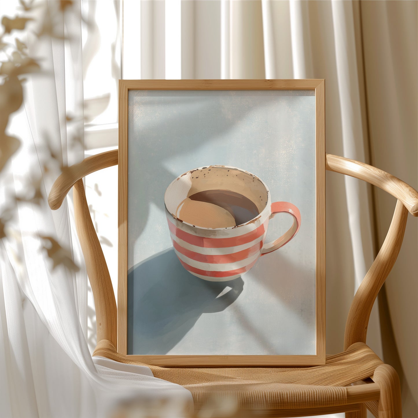Morning Brew in Coral Stripes